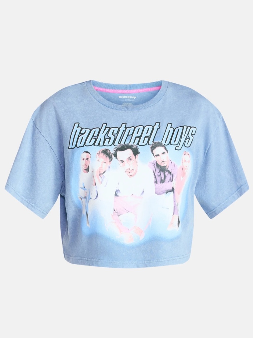 Light Blue Cropped Graphic Tee - juniors - Picture 2 of 5